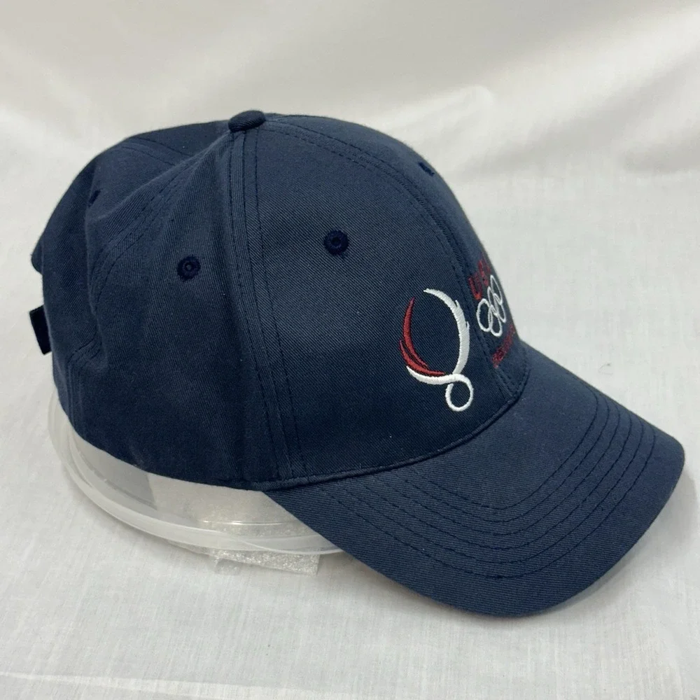 Team USA Beijing Olympics 2008 Summer Games Hat Navy Blue Strapback Cap One Size